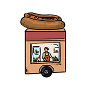 hot dog stand